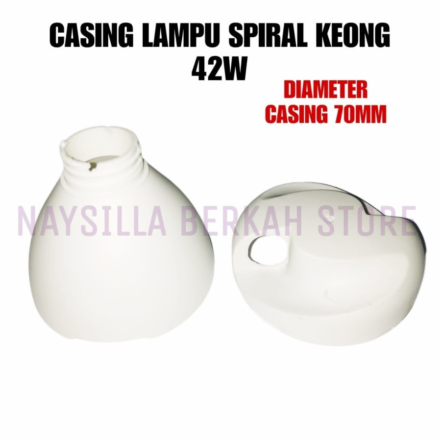 CASING LAMPU SPIRAL KEONG 42W ORIGINAL BAHAN TAHAN PANAS