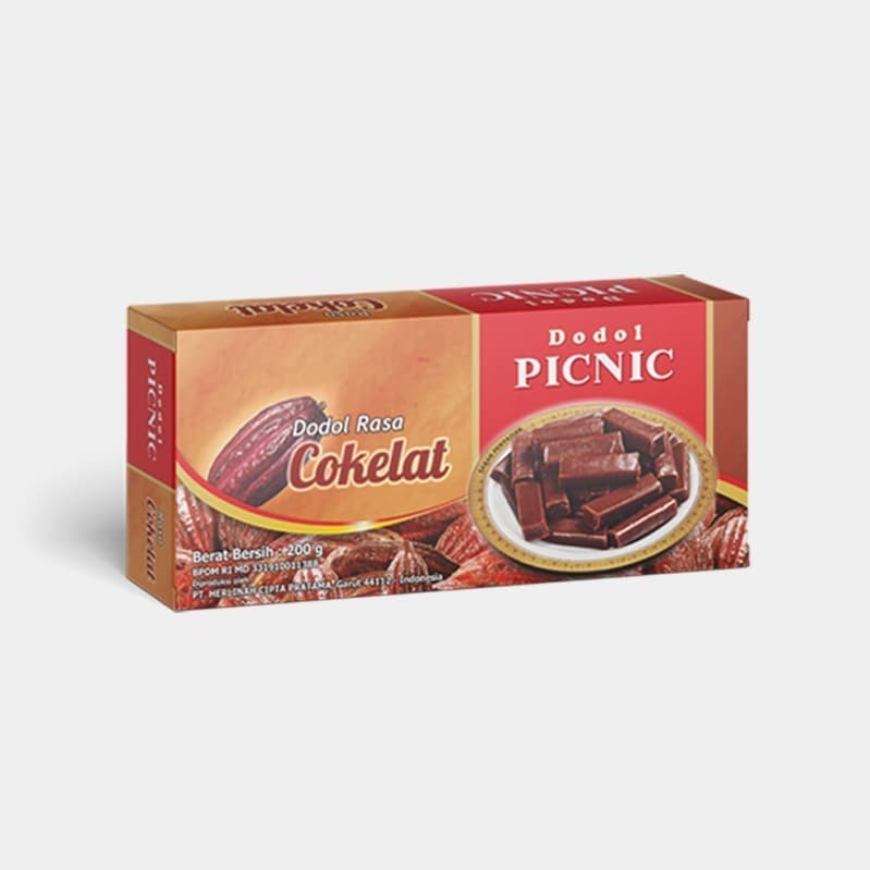 Dodol Garut Picnic Rasa Cokelat 200gr