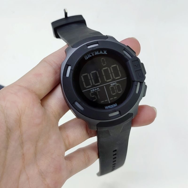 Jam Tangan Pria Skymax 1817 Sport Waterproof Tali Rubber