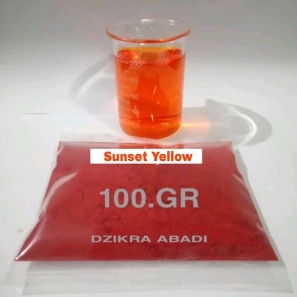 

Pewarna Makanan Bubuk Sunset Yellow ( BUTTERFIELD) 100 gr