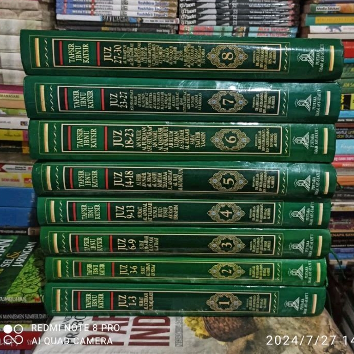 Buku Original TAFSIR IBNU KATSIR Jilid 1-8 Hard Cover Bekas