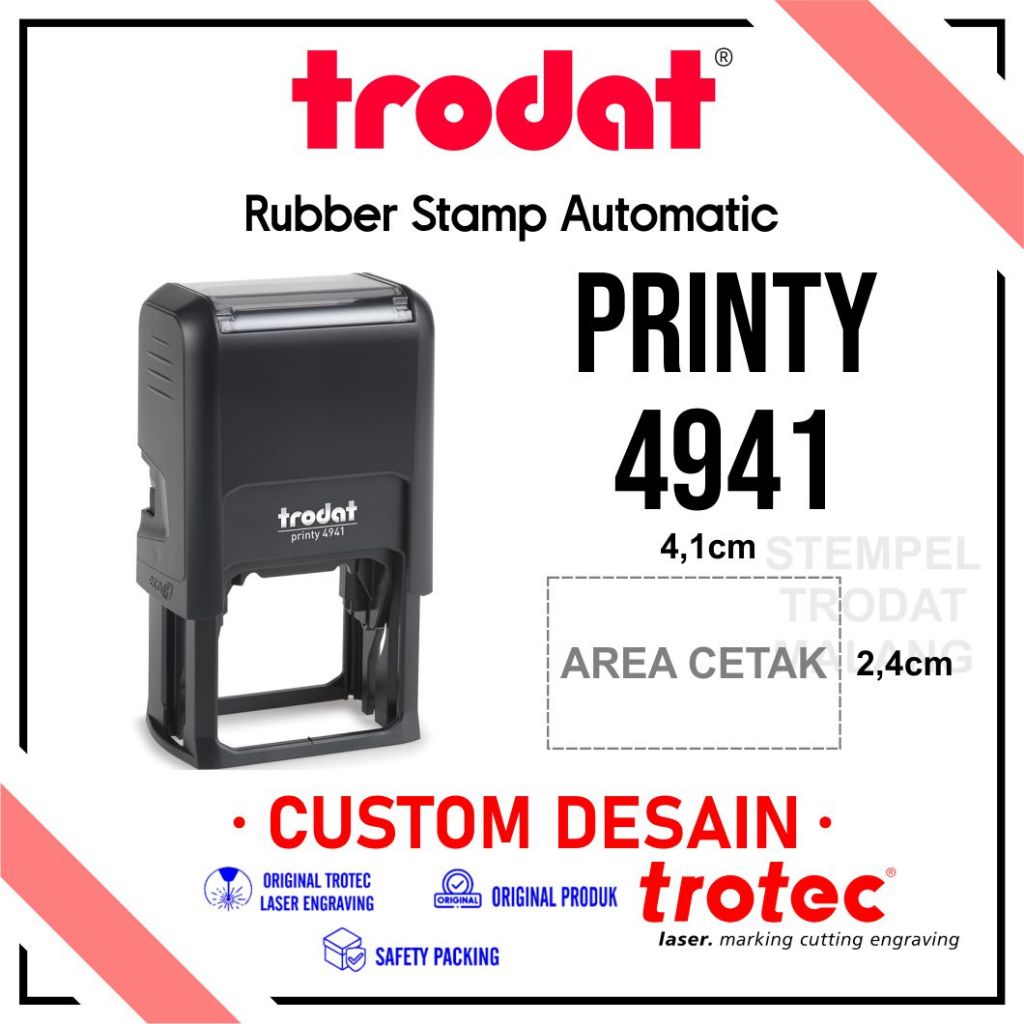 

Stempel Trodat 4941 (Stempel Warna Otomatis, Original Trodat)