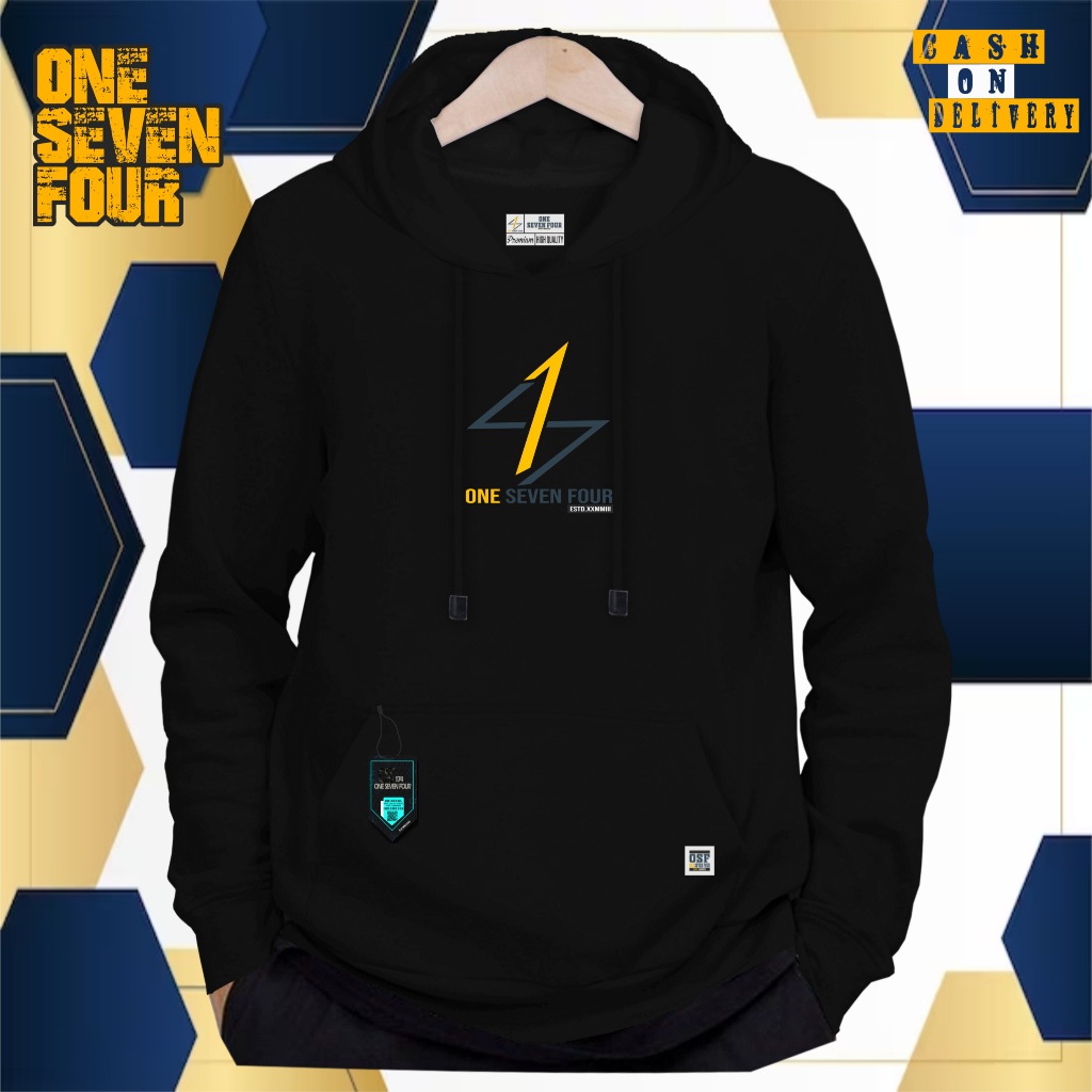 Sweater Hoodie Pria Original 100% Jaket Hoodie Pria Tebal Keren Hoodie Pria OSF Warna Hitam