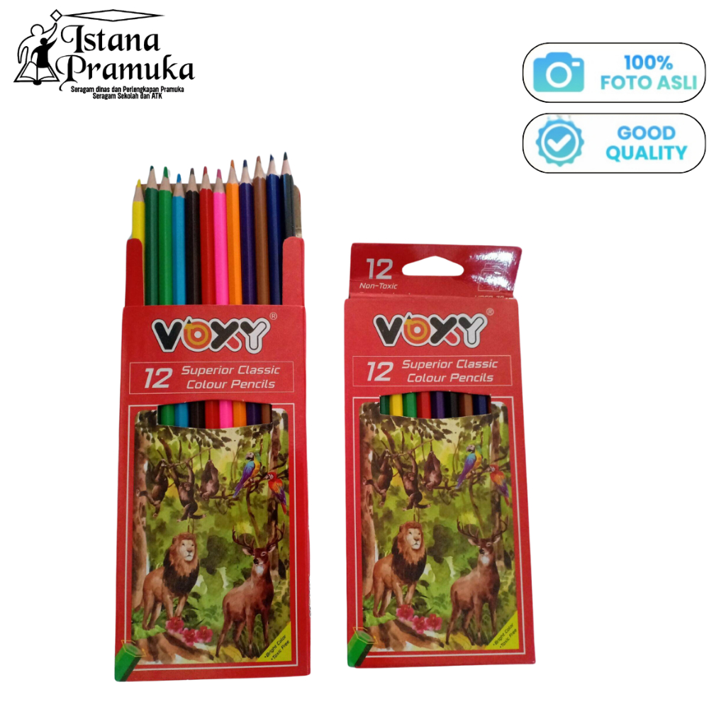 

Pensil Warna Panjang 12 Warna Voxy