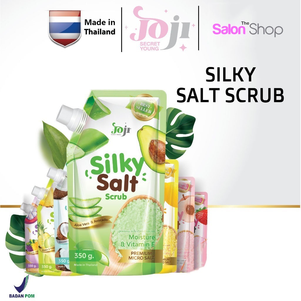 JOJI Silky Salt Scrub Lulur Badan / Garam Pemutih Badan / Scrub / Whitening 350g THAILAND 100% ORIGI