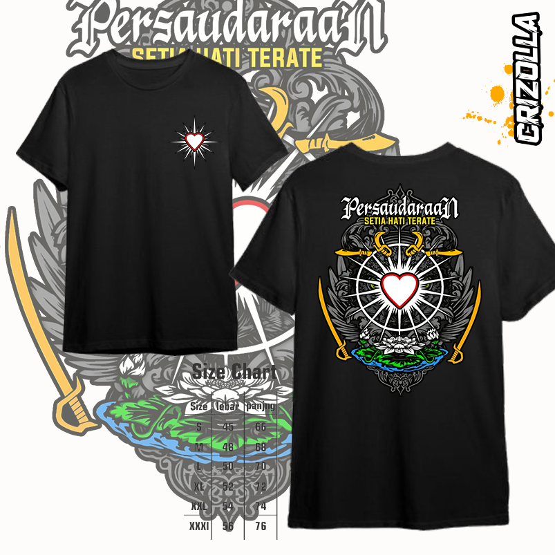 kaos psht distro keren simple bahan cotton combad 30s ,khusus warga psht