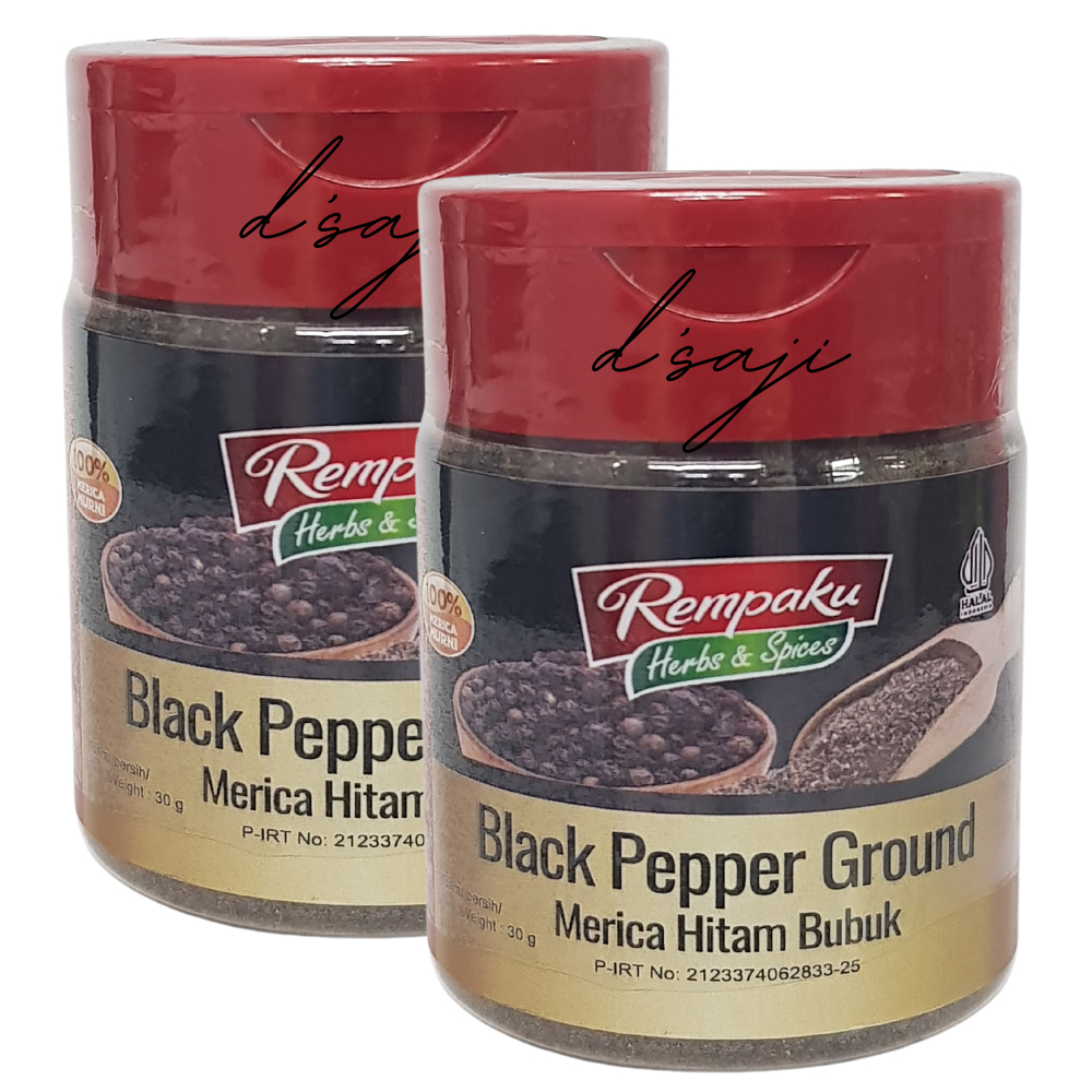 

Rempaku | Bumbu Dasar | Blackpepper Powder 30 gr | Bumbu Merica hitam Asli Bangka