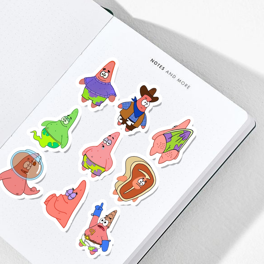 Stiker Patrick star | vinyl | waterproof | glossy