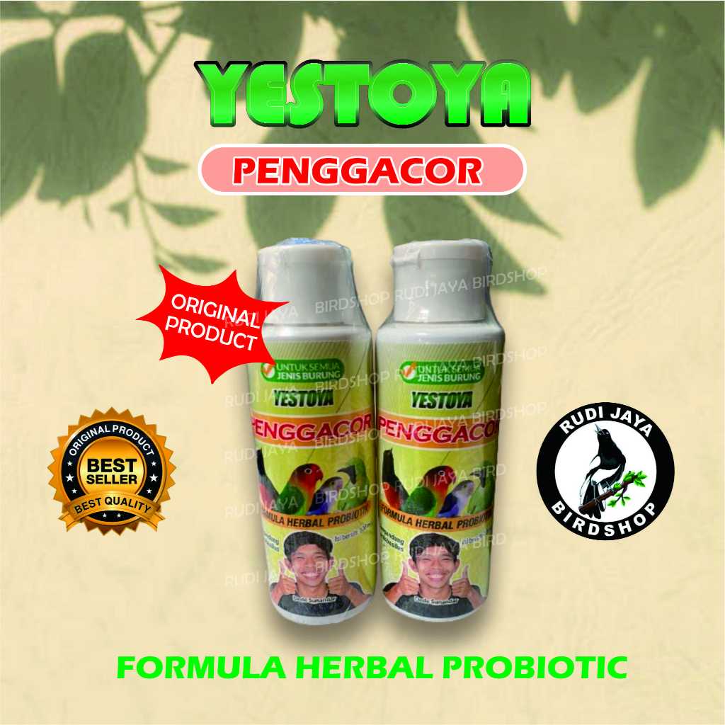 YESTOYA CAIRAN AIR MINUM VITAMIN SUPLEMEN LARUTAN PENGGURAH BURUNG MURAI KACER PLECI KENARI