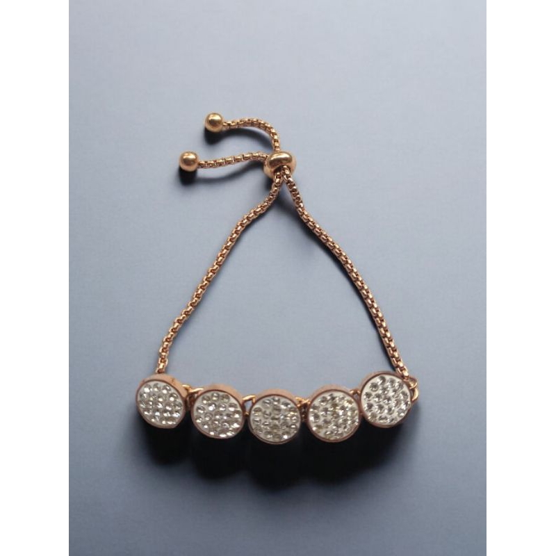 Gelang Serut Premium Titanium Jewelry Wanita Ori 067 Anti karas dan gak cepat Luntur