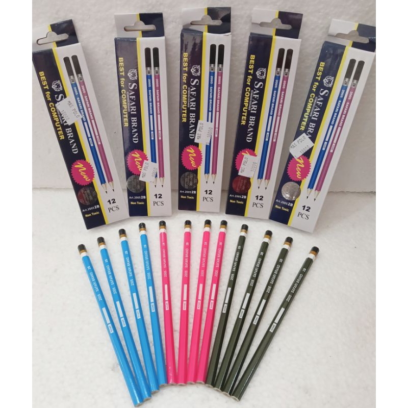 

Pensil Safari Brand 2B 2005 Best For Computer isi 12 pcs