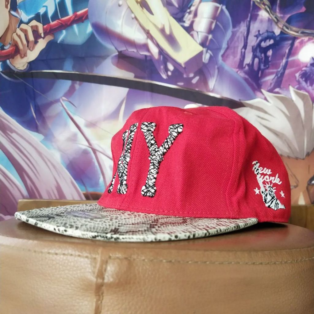 New York Red Korean Fashion Snapback Official Original Second Japan Korea Brand Vintage Retro Casual