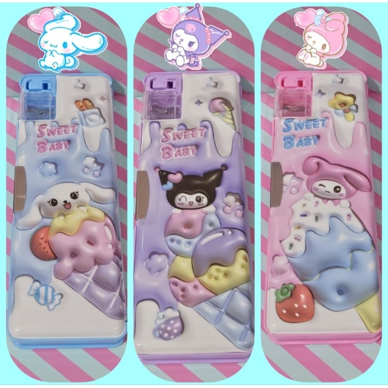 

Lovely- Tempat pensil magnet cinnamoroll kuromi melody murah