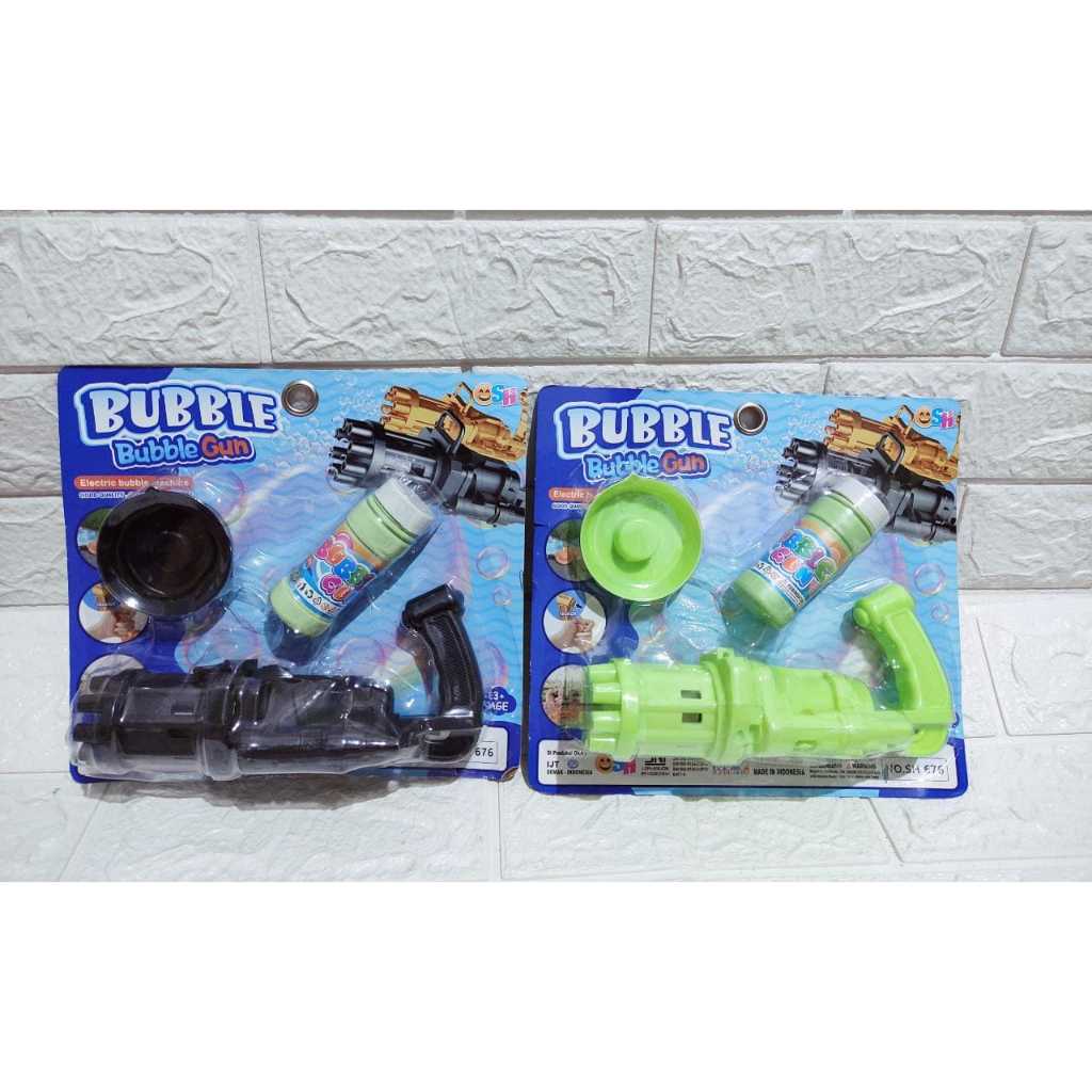 Mainan Pistol Air Sabun Bubble Gatling Gun SH676 Mainan Luar Ruangan Anak