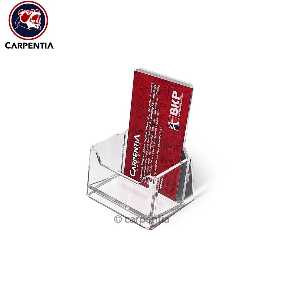 

KODE B69G Carpentia Tempat Kartu Nama Acrylic Name Card Holder Vertikal Style 1