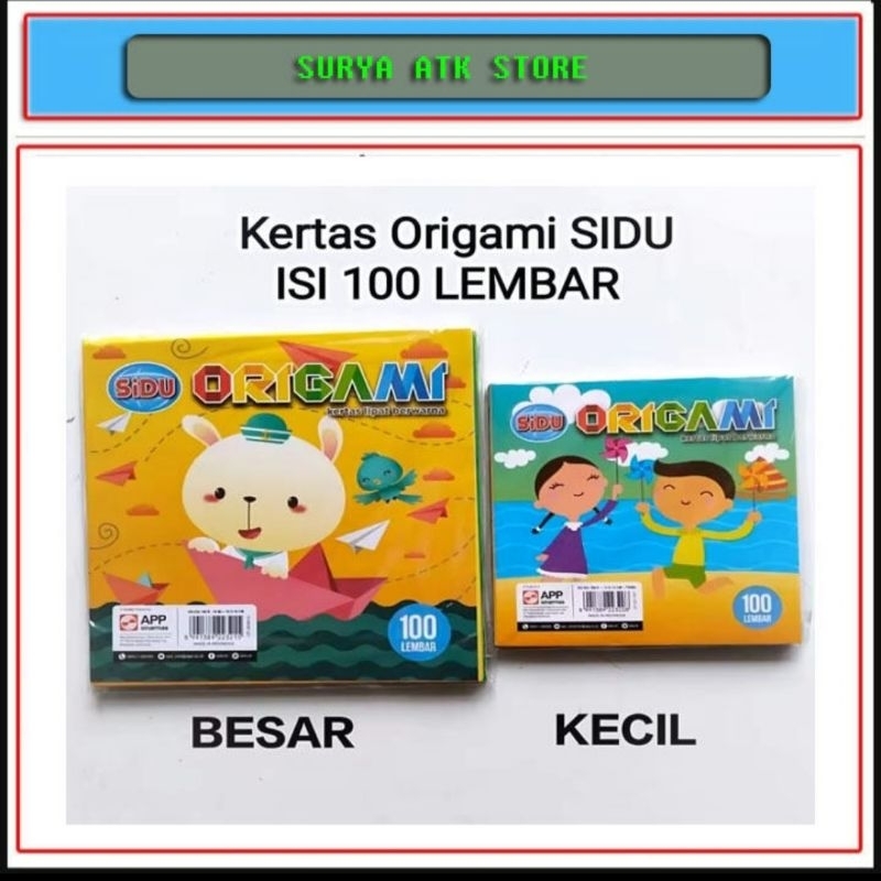 

1 Pcs Kertas Lipar Origami Besar / Kecil Isi 100 Lembar