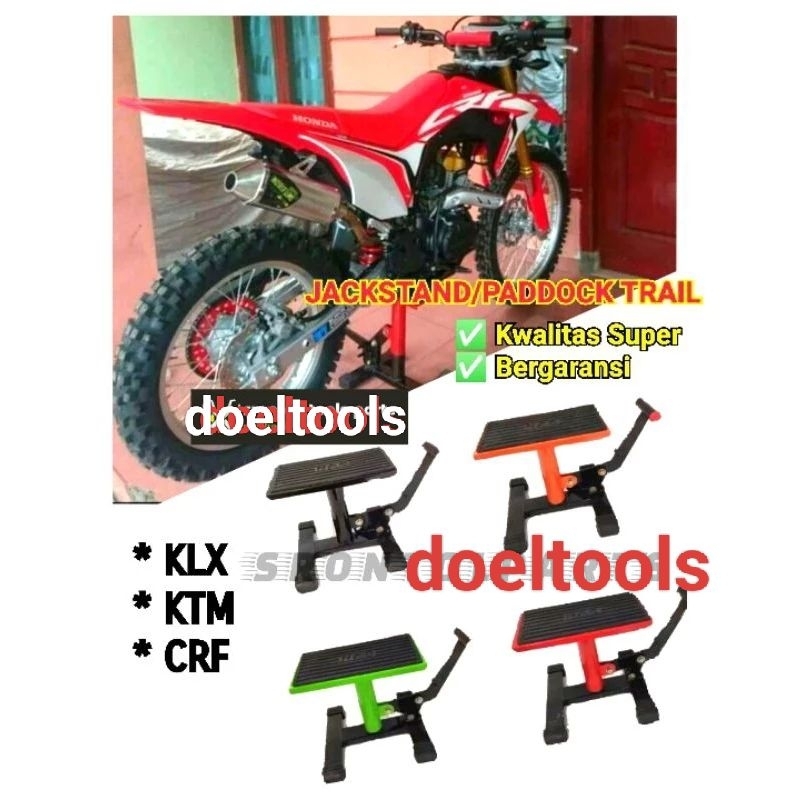 Jacksten Jackstand Paddock Motor Tril Trail KLX CRF D-Tracker Universal Pedok motor Trill