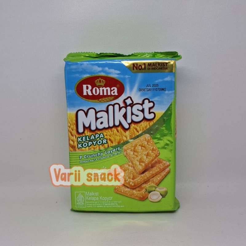 

Biskuit Roma Malkis Kelapa Kopyor 213gr