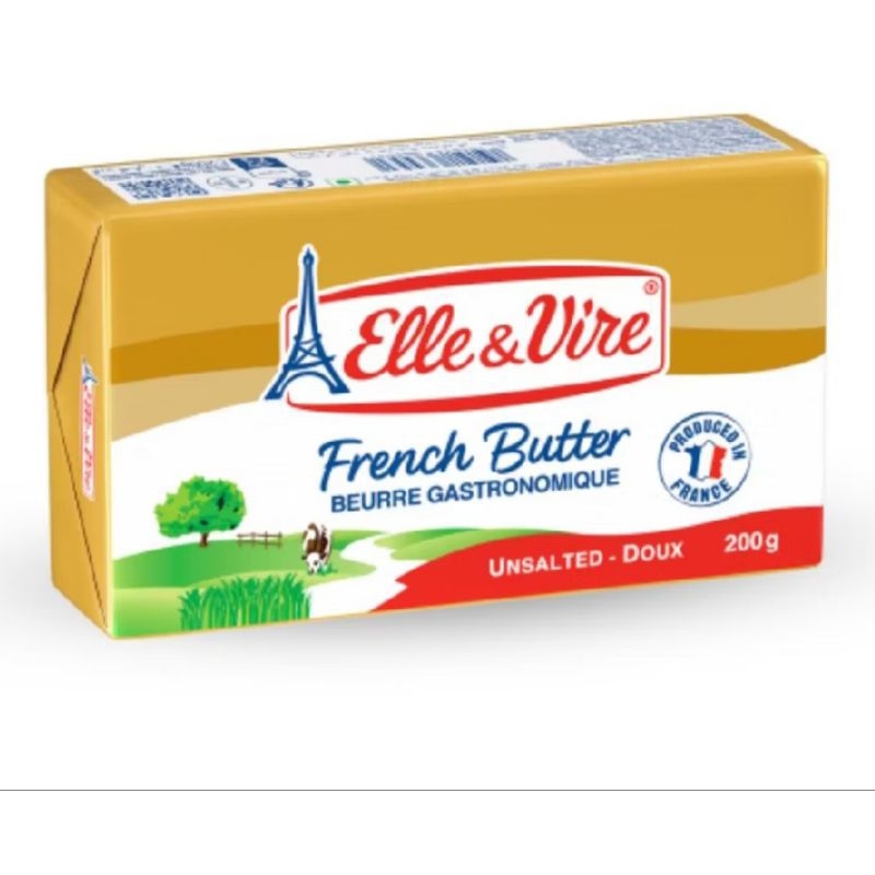 

Elle & Vire Unsalted Butter 200gr