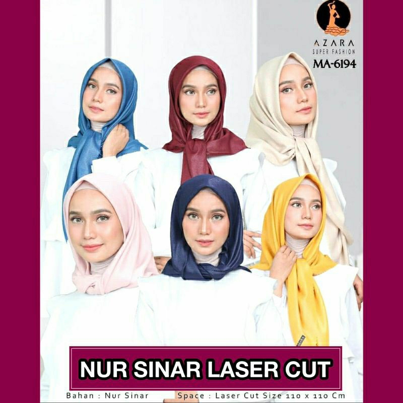 Jilbab Nur Sinar LC Gliter