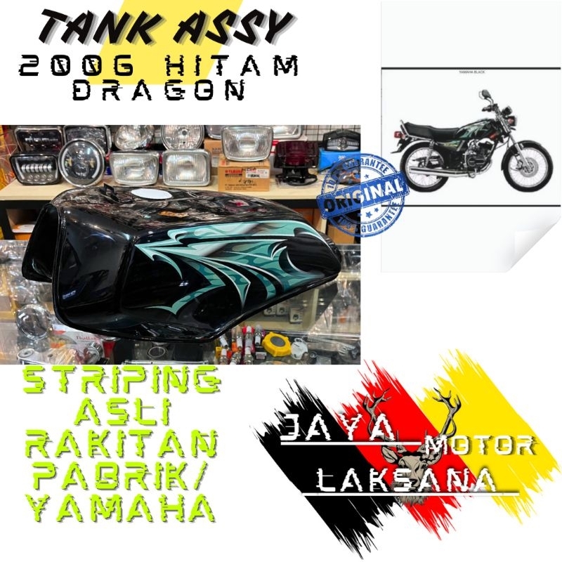 TANGKI TENGKI TANK TENK FUEL TANK FUELTANK ASSY 2006 YAMAHA RX KING RXKING NEW DRAGON HITAM HIJAU