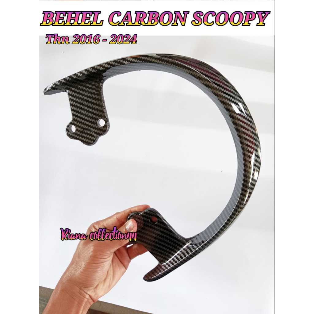 BEHEL SCOOPY CARBON WTP / BEGEL SCOOPY 2015 - 2024 MOTIP CARBON WTP BAHAN ALUMUNIUM