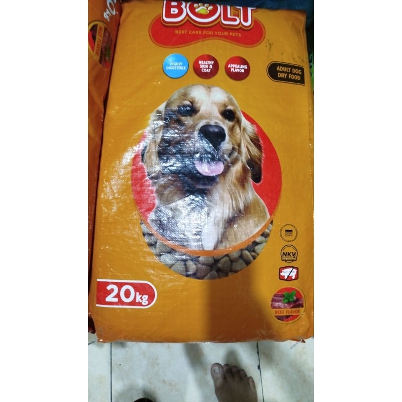 bolt dog repack 1kg dog food