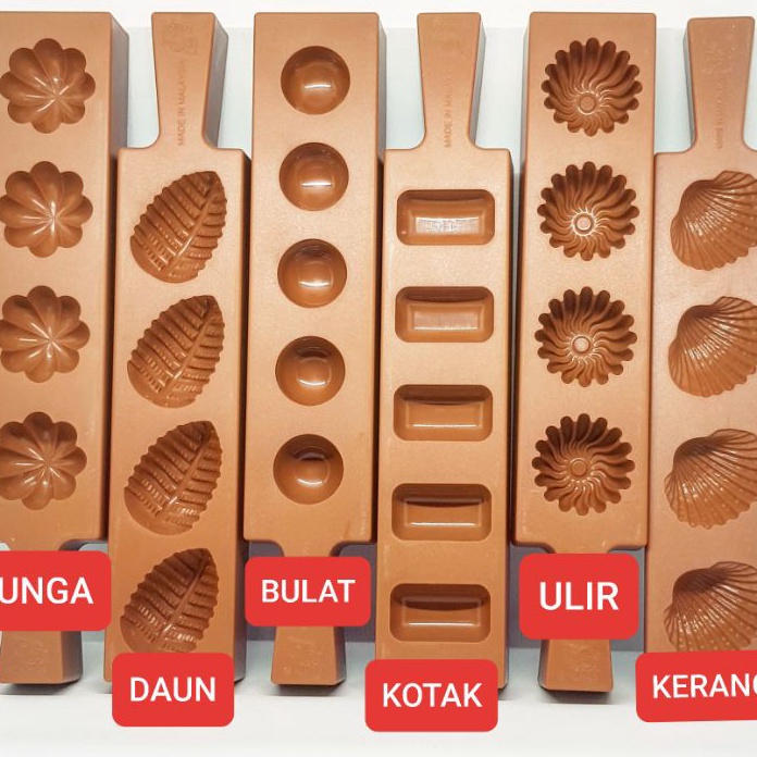 HJ6 1 PC cetakan nastar ketok ketuk plastik kue kering loyang nastar daun bulat kotak kerang malaysi