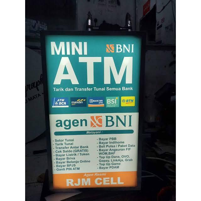 NEON BOX AGEN BNI46 NYALA DEPAN BELAKANG HARGA TERJANGKAU