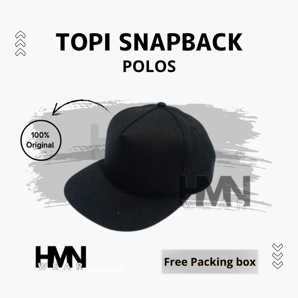 Topi SnapBack Polos FreePacking Box