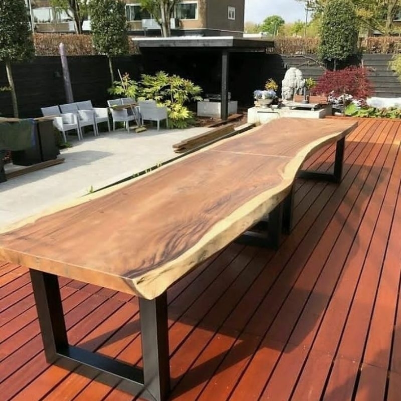 Bangku panjang outdoor trembesi,bangku utuh 3meter,bench