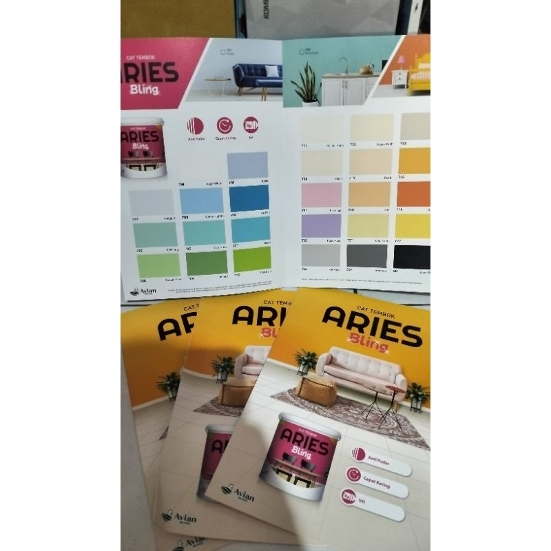 katalog cat tembok aries bling