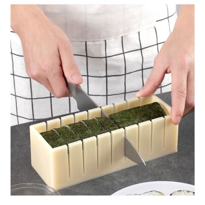 Cetakan sushi roll set panjang bulat hati persegi, Sushi mould set cut Cetakan Sushi Gulung Roll Mot