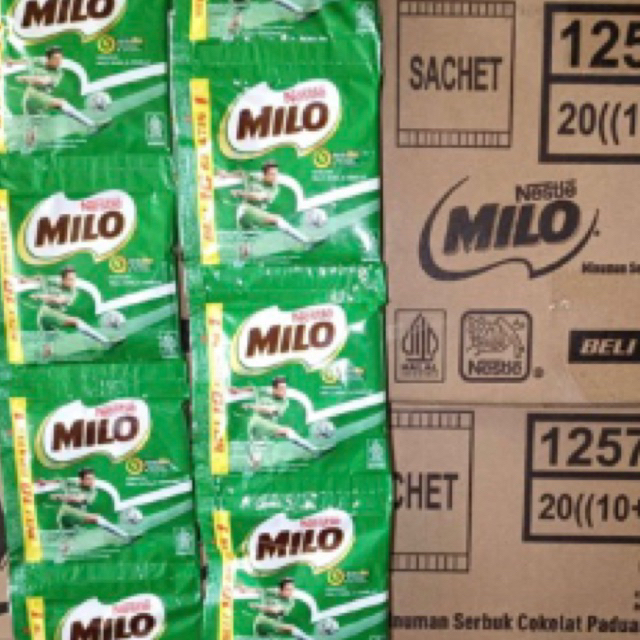 

Milo Susu Sachet Coklat 22gr - Susu Bubuk Milo Renteng Isi 11pcs