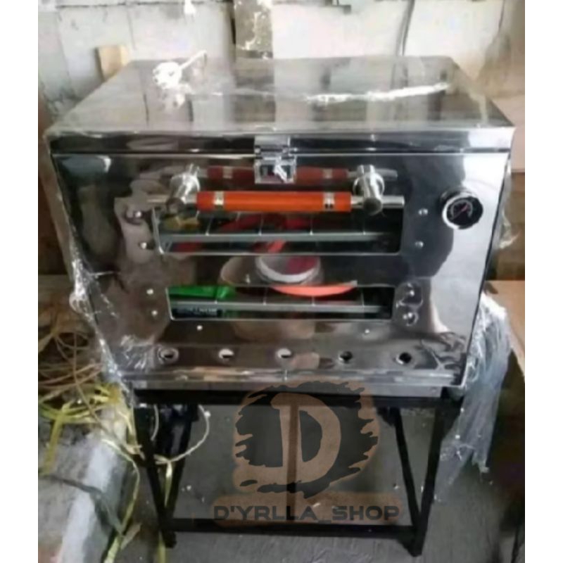 Terbaru.. Oven Gas anti karat / OvenGas Stainless, ukuran 60x40cm. BONUS :* 1 loyang (45 x 35 cm)* T