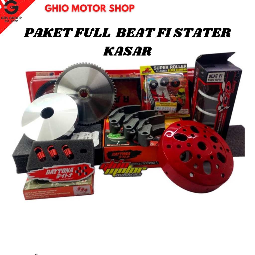 Paket Full Beat Fi Scoopy Fi Stater kasar Paket Upgrade CVT Kirian ful Beat 2013-2014 Ghio Motor
