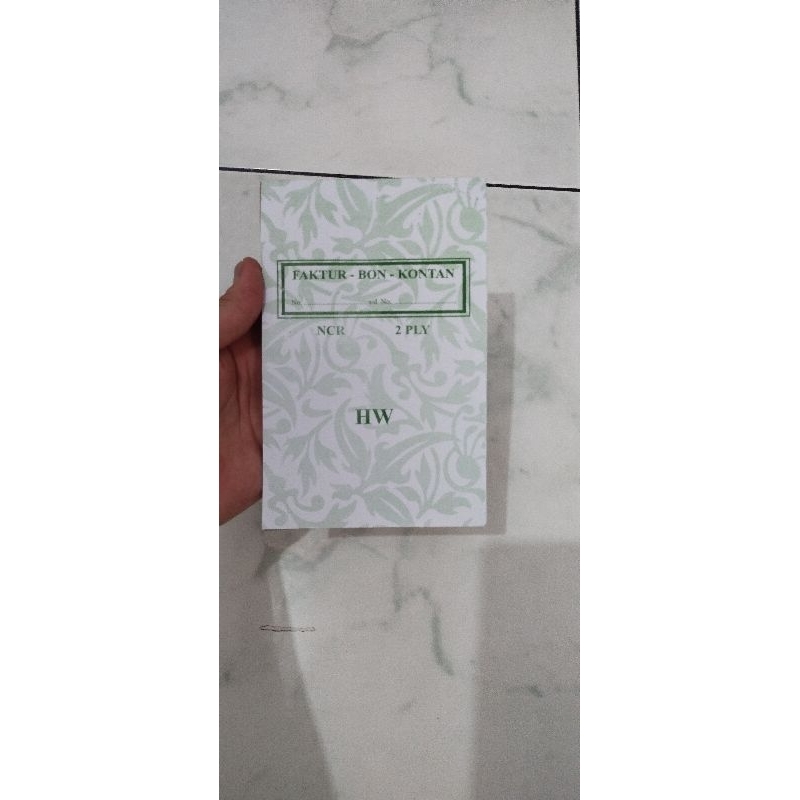 

Bon faktur Kecil NCR 2ply Tegak / Vertical HW