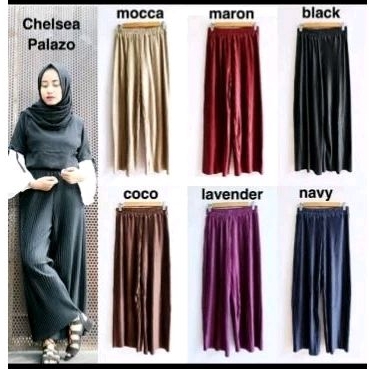 CELANA KULOT JUMBO PLISKET/CELANA KULOT/CELANA PLISKET /Celana Palazzo/ celana kulot murah / COD Cel