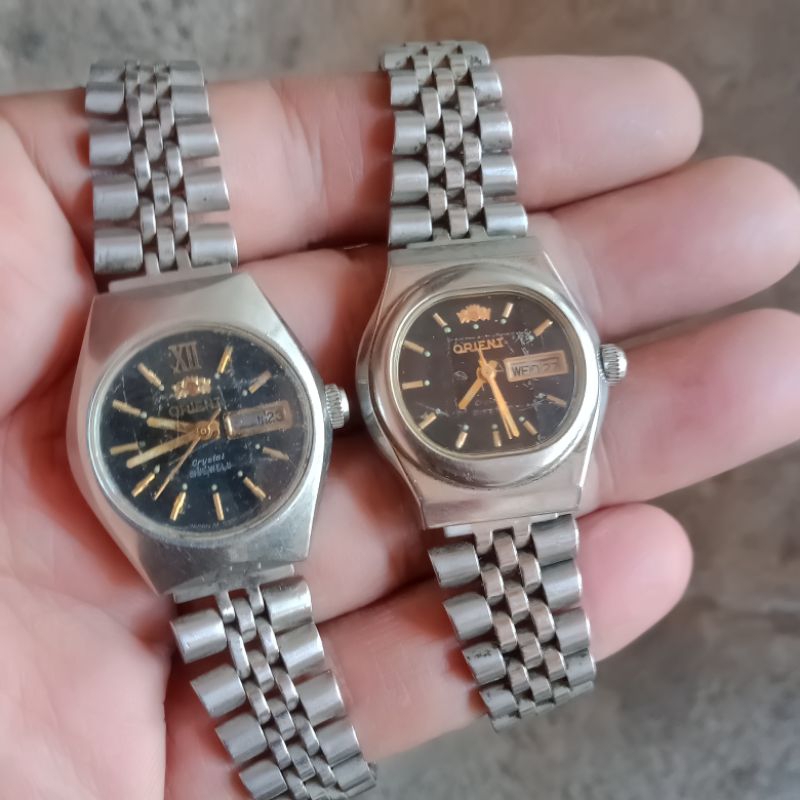 Jam orient ladies size mati rusak bahan borongan 2 pcs