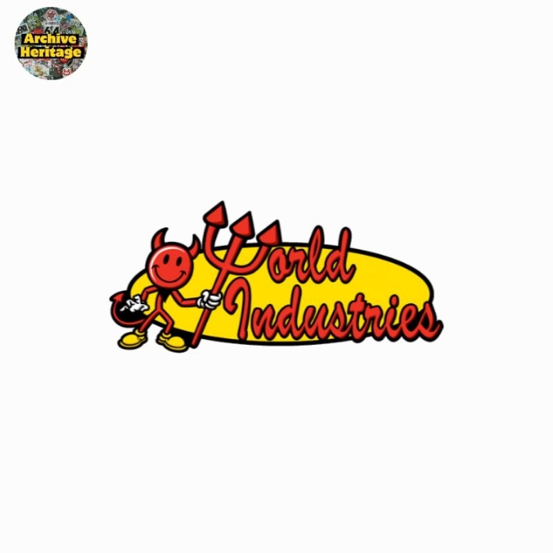 

sticker World Industries skateboards company brand stiker