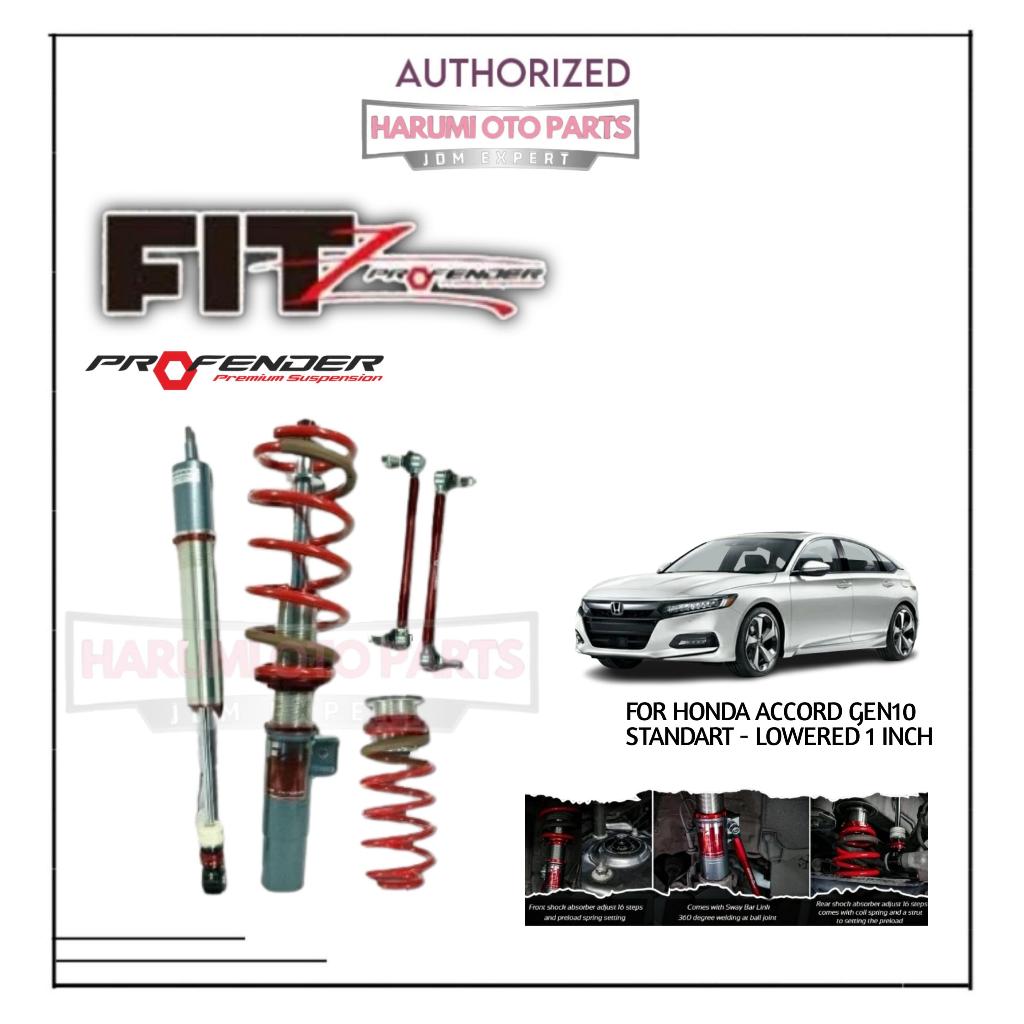 Shock Breaker Coilover / Shockbreaker Suspensi COILOVER PROFENDER FITZ Honda Accord GEN10 18+ / Orig