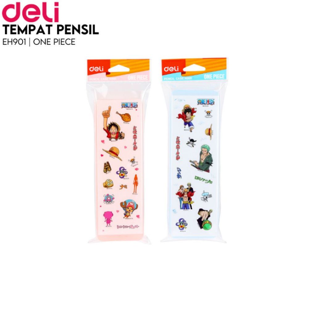 

Deli Plastic Pencil Case/ Tempat Pensil Dengan Sticker One Piece EH901