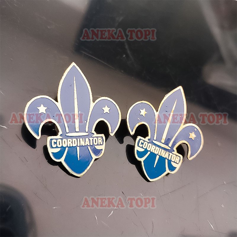 Pin WOSM Gerakan Pramuka Koordinator Pin World Scout Pin Coordinator WOSM - Aneka Topi