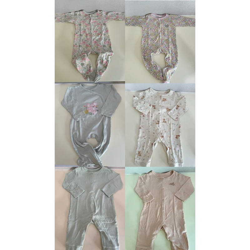 PRELOVED / SECOND MOTHERCARE dan babyshop JUNIORS SLEEPSUIT PIYAMA JUMPER BABY GIRL BAYI PEREMPUAN