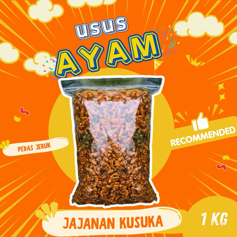 

Usus Krispi / kripik usus 1 KG / 1KG usus Crispy bumbu Pedas daun jeruk