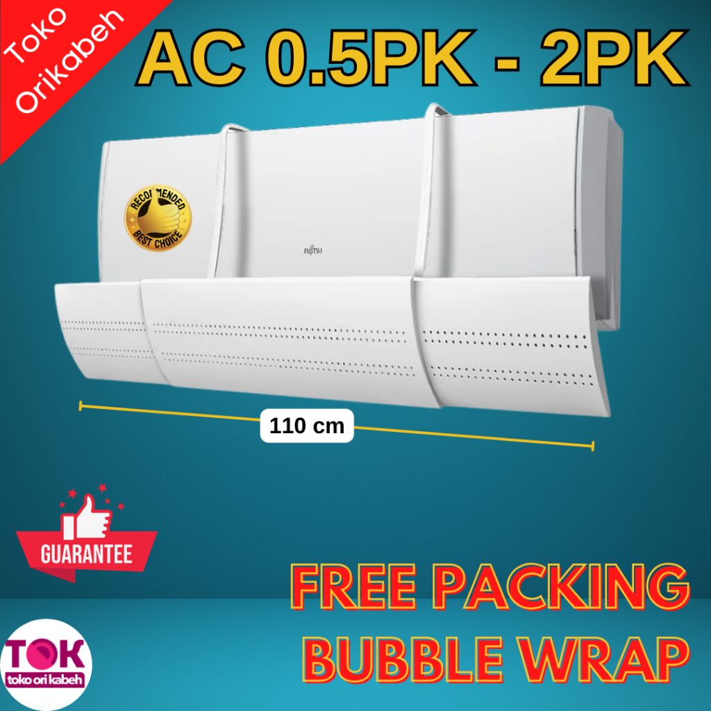 Cover Penahan Hembusan Angin Indoor AC Penghalang Angin AC Kamar Rumah Kantor Talang AC Reflektor  0