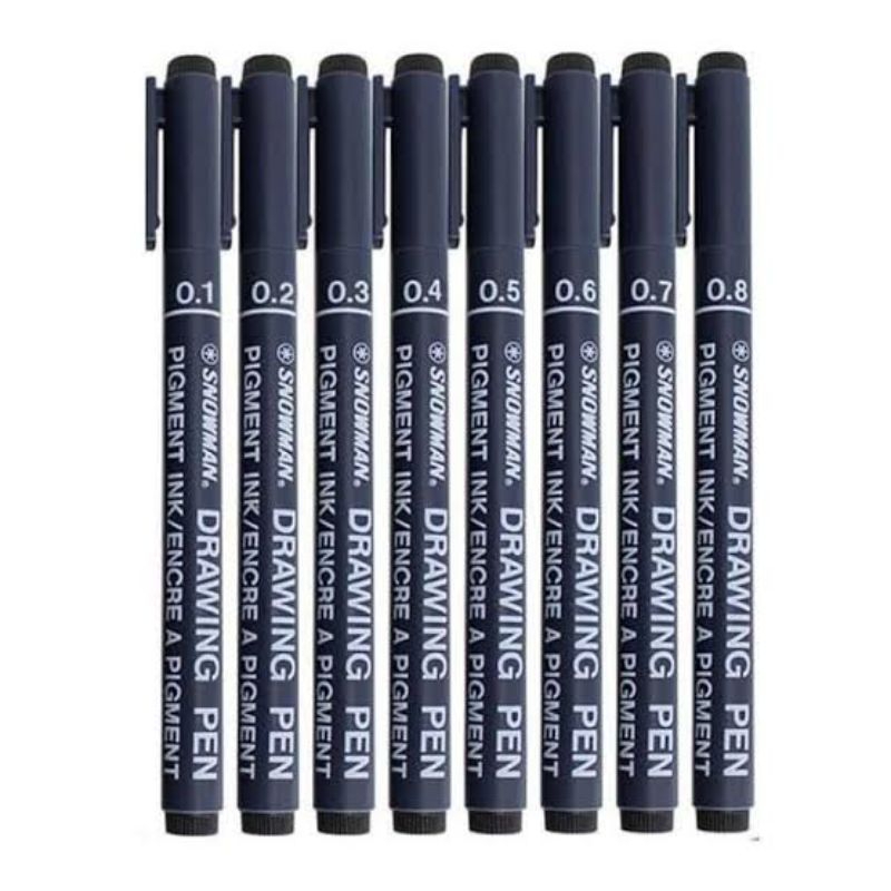 

DRAWING PEN / CALLIGRAPY SNOWMAN FT-700 HITAM