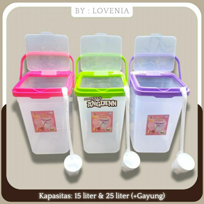 Toples Es buah + Gayung 25 Liter & 15 Liter / Aquarium Es Kelapa - Lovenia