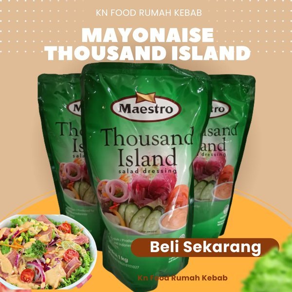 

MAESTRO MAYONAISE THOUSAND ISLAND SALAD DRESSING 1 KG