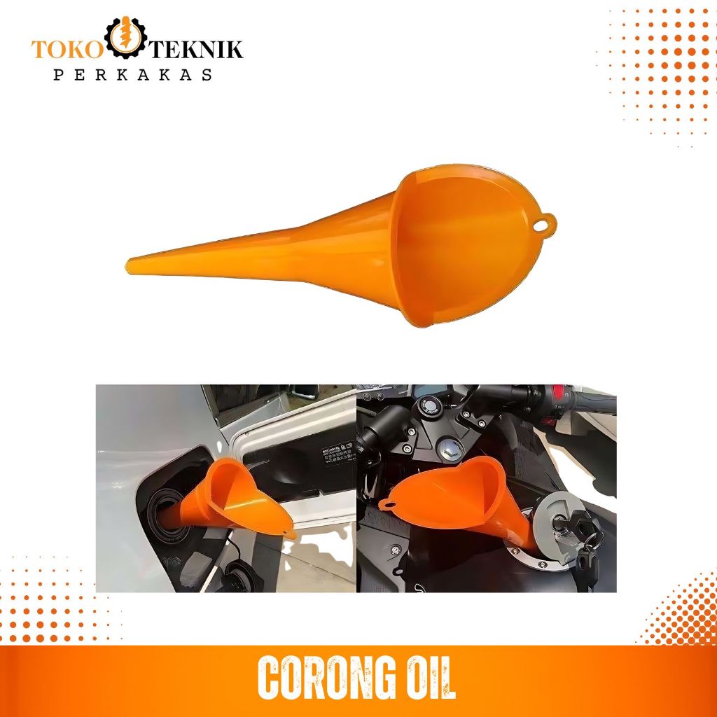Corong Oli Minyak Bensin Motor Mobil Corong Panjang Oli Kendaraan Bensin Radiator Plastik